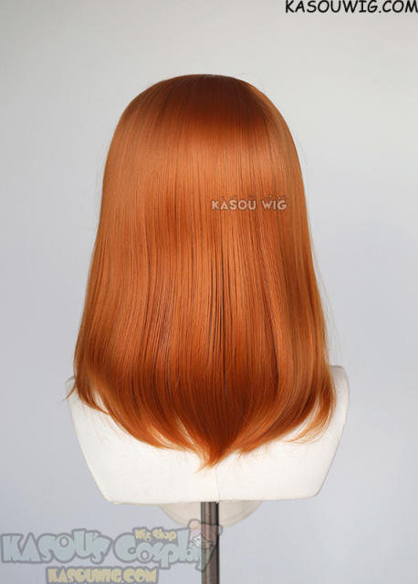 M-1/ KA021 burnt orange bob cosplay wig. shouder length