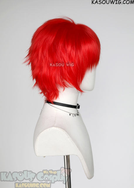 S-1 / KA039 >>31cm / 12.2" short Bright Red layered wig