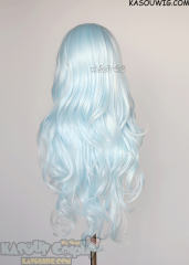 L-3 / KA045 Light Cyan long layers loose waves wig