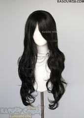 L-3 / KA031A Natural Black long layers loose waves wig
