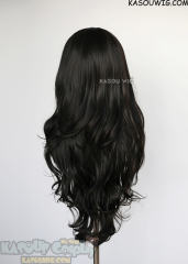 L-3 / KA031A Natural Black long layers loose waves wig