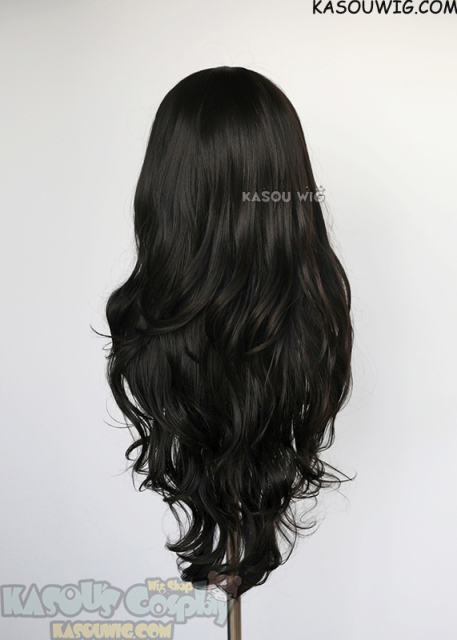 L-3 / KA031A Natural Black long layers loose waves wig