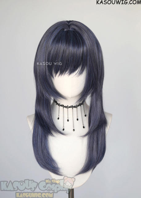 【63 Colors】M-4 short bob wig with 60cm long layered side bangs