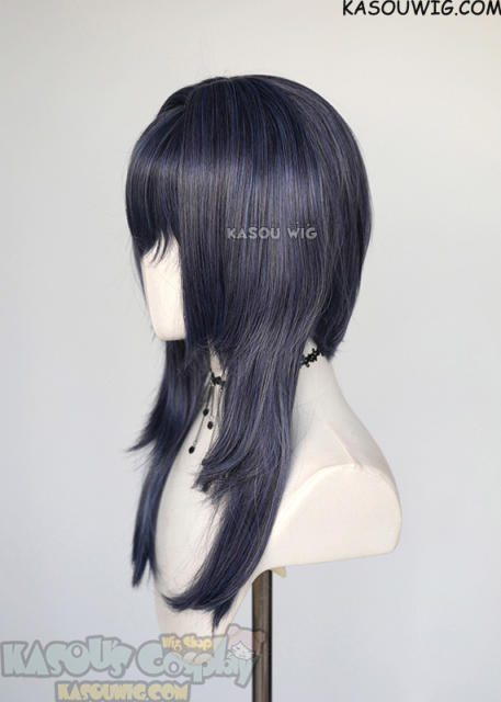 【63 Colors】M-4 short bob wig with 60cm long layered side bangs