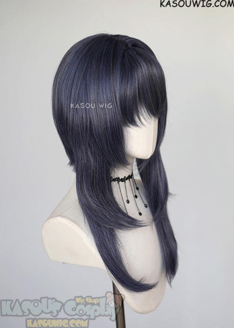 【63 Colors】M-4 short bob wig with 60cm long layered side bangs