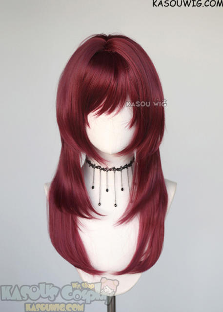【63 Colors】M-4 short bob wig with 60cm long layered side bangs