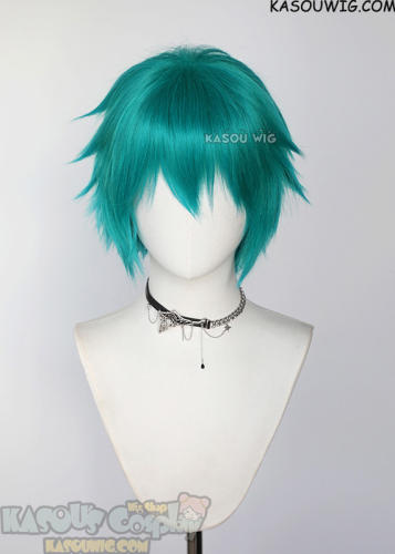 Your Turn To Die YTTD Sou Hiyori /Shin Tsukimi short teal layered wig