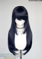 L-2 / SP10 Dark Blue 75cm long straight wig