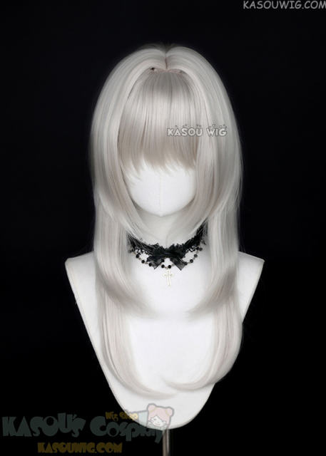【63 Colors】M-4 short bob wig with 60cm long layered side bangs