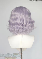 S-4 / SP38 silver lilac loose beach waves lolita wig with bangs 35cm
