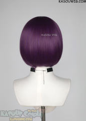 S-6 SP40 Grape Purple short bob wig with long bangs