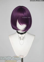 S-6 SP40 Grape Purple short bob wig with long bangs