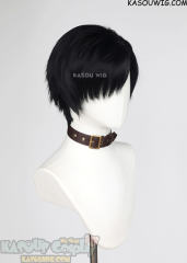 Love and Deepspace Zayne short side-parted black wig