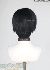 Love and Deepspace Zayne short side-parted black wig