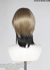 [2 colors] Gachiakuta Zanka Nijiku short blonde black wig