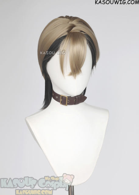 [2 colors] Gachiakuta Zanka Nijiku short blonde black wig
