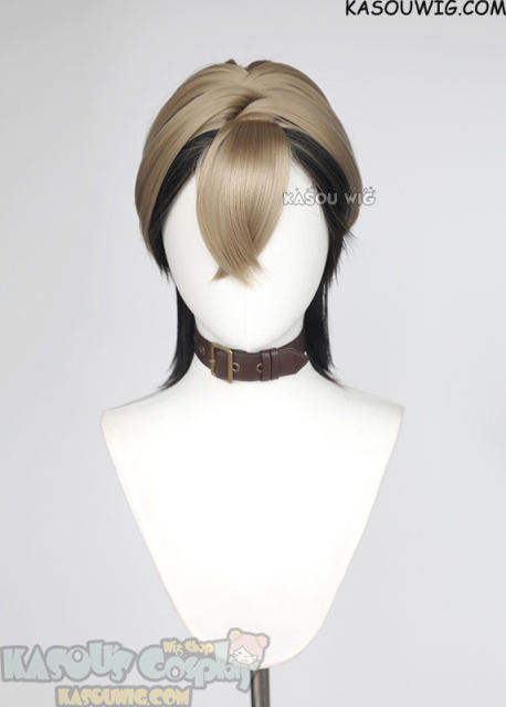 [2 colors] Gachiakuta Zanka Nijiku short blonde black wig