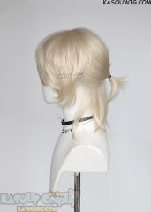 Alien Stage Luka R7 platinum blonde medium length curly wig