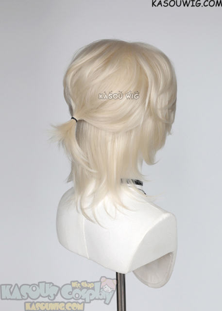 Alien Stage Luka R7 platinum blonde medium length curly wig