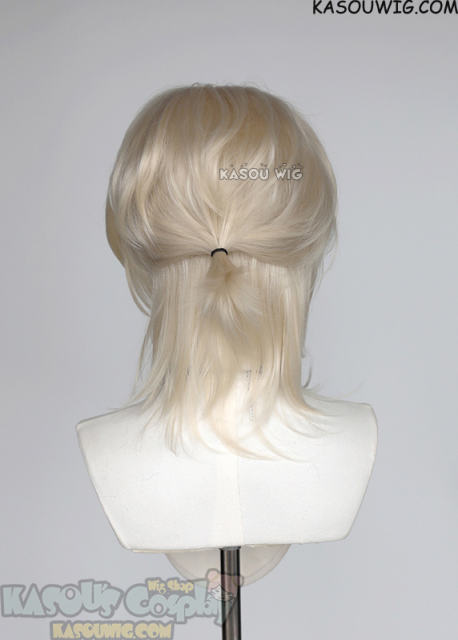 Alien Stage Luka R7 platinum blonde medium length curly wig