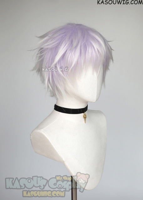【Ships in 24 hours】Jujutsu Kaisen Gojo Satoru short light violet silver ombre wig
