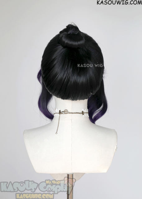 【Ships in 24 hours】Lace Front>> Kimetsu no Yaiba Demon Slayer Shinobu Kocho black purple wig