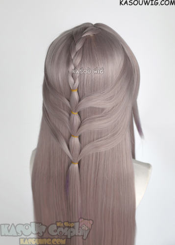【Ships in 24 hours】Honkai: Star Rail The Herta 110cm long straight pinkish-brown purple gradient wig