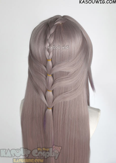 【Ships in 24 hours】Honkai: Star Rail The Herta 110cm long straight pinkish-brown purple gradient wig