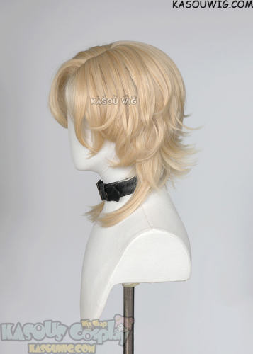 【Ships in 24 hours】Honkai: Star Rail Aventurine short layered yellow blonde wig