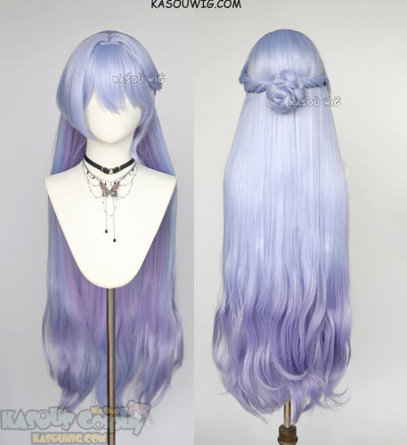 【Ships in 24 hours】Honkai: Star Rail Robin 100cm long blue purple ombre wavy wig