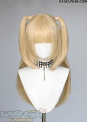 【Ships in 24 hours】Death Note Misa Amane yellow blonde pigtail wig. 80cm long