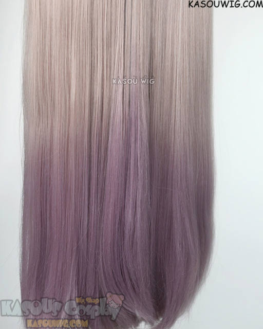 【Ships in 24 hours】Honkai: Star Rail The Herta 110cm long straight pinkish-brown purple gradient wig