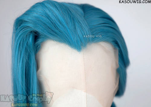 【Ships in 24 hours】Lace Front>> League of Legends Arcane Jinx 140cm long mixed gryish blue twin braids wig