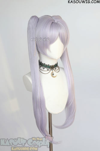 【Ships in 24 hours】Sousou no Frieren Frieren silver lilac 83cm clip-on ponytails wig