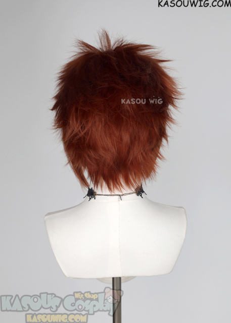 S-5 KA022 31cm/12.2" short copper penny spiky layered wig
