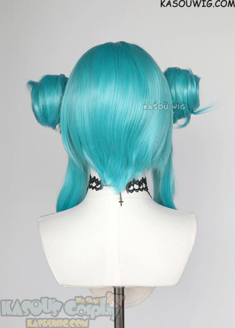 Round spiky buns with clip (Himiko Toga buns). medium size