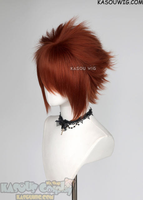 S-5 KA022 31cm/12.2" short copper penny spiky layered wig