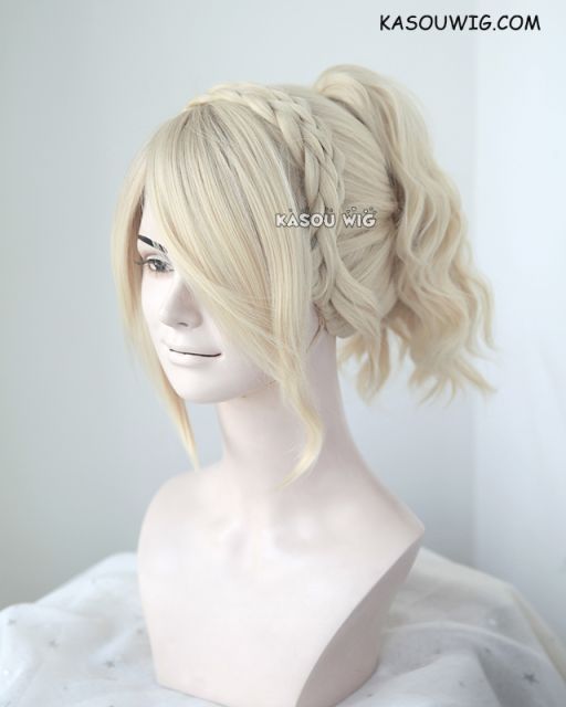 【Ships in 24 hours】Final Fantasy XV / FFXV Lunafreya Nox Fleuret cream blonde wig