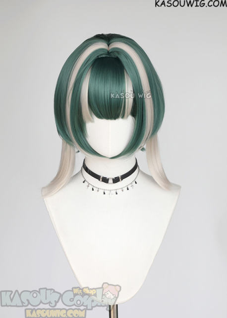 [ Preview ] Gachiakuta Guita short green white bob wig