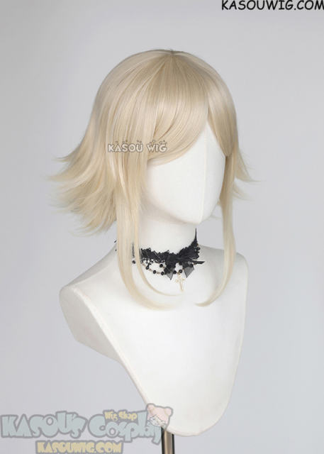 Gachiakuta Eishia short cream blonde flippy blonde wig