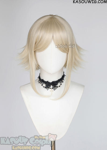 Gachiakuta Eishia short cream blonde flippy blonde wig