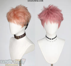 【2 Colors】Jujutsu Kaisen Yuji Itadori pink brown split undercut cosplay wig