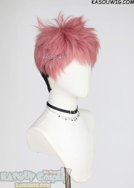 【2 Colors】Jujutsu Kaisen Yuji Itadori pink brown split undercut cosplay wig