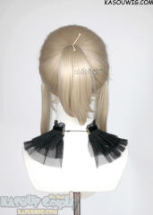 【14 COLORS】S-3 HVY Crimped Top Ponytail Base Wig