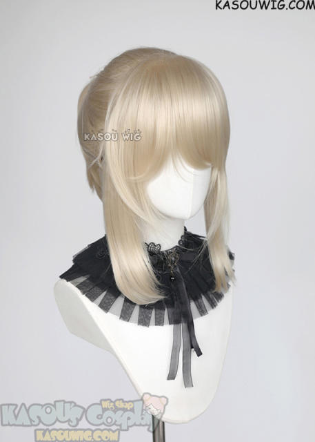 【14 COLORS】S-3 HVY Crimped Top Ponytail Base Wig