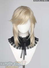 【14 COLORS】S-3 HVY Crimped Top Ponytail Base Wig