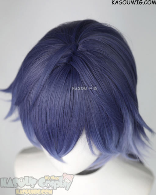 Genshin Impact Flins 95cm long blue ombre wig