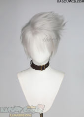 Naruto Kakashi Hatake short silver gray spiky wig