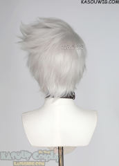 Naruto Kakashi Hatake short silver gray spiky wig