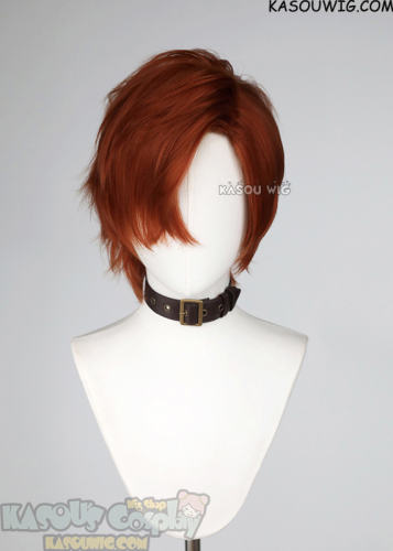Your Turn To Die YTTD Joe Tazuna Auburn Brown side-parted spiky wig